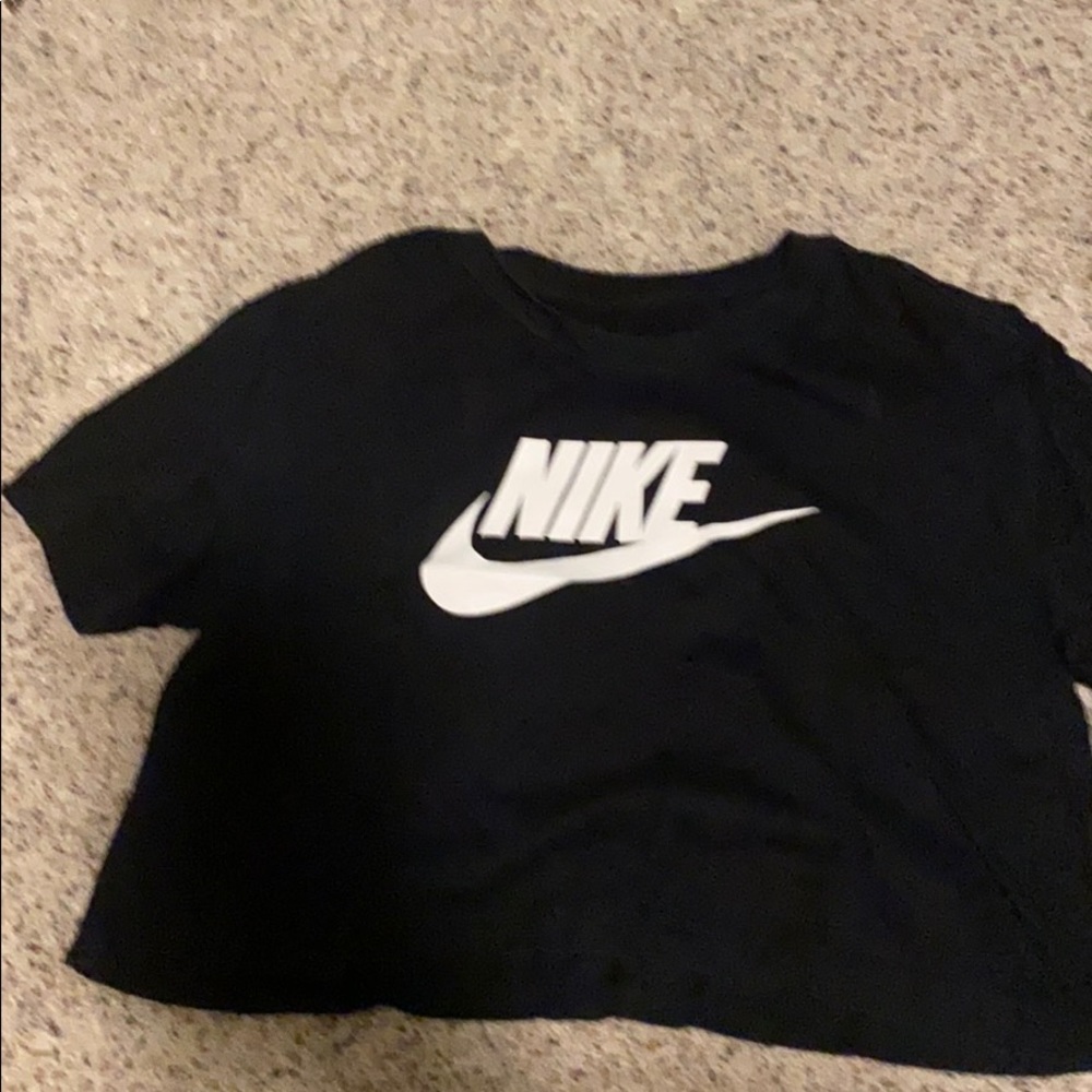Nike Black Crop Top